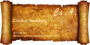 Csuka Amadea névjegykártya