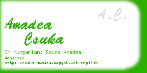 amadea csuka business card